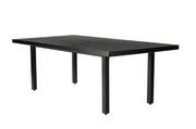 Trinidad Rectangular Umbrella Dining Table (Slat Top)