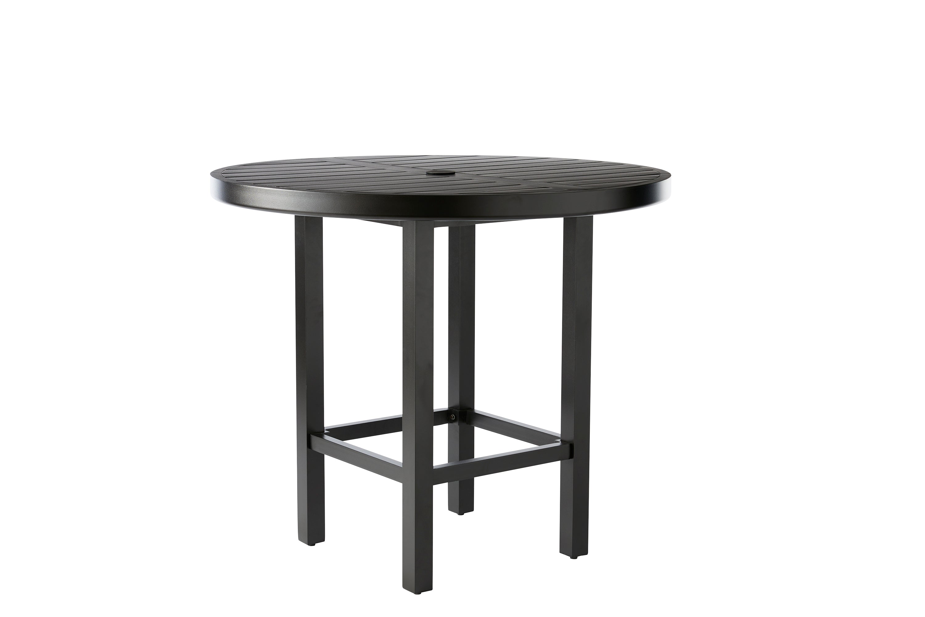 Trinidad 42" Counter Height Umbrella Table (Slat Top)