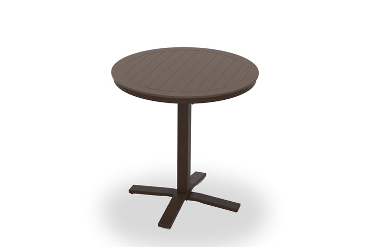 36" Round MGP Table Top w/ Pedestal Base - Balcony Height