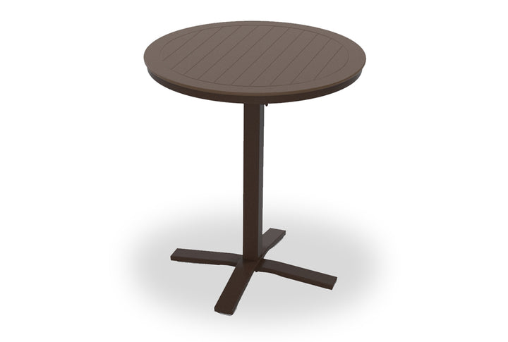 36" Round MGP Table Top w/ Pedestal Base - Bar Height
