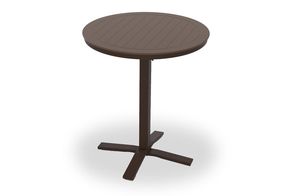 36" Round MGP Table Top w/ Pedestal Base - Bar Height