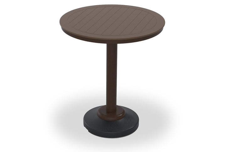 36" Round MGP Table Top w/ 80lb Pedestal Base - Bar Height