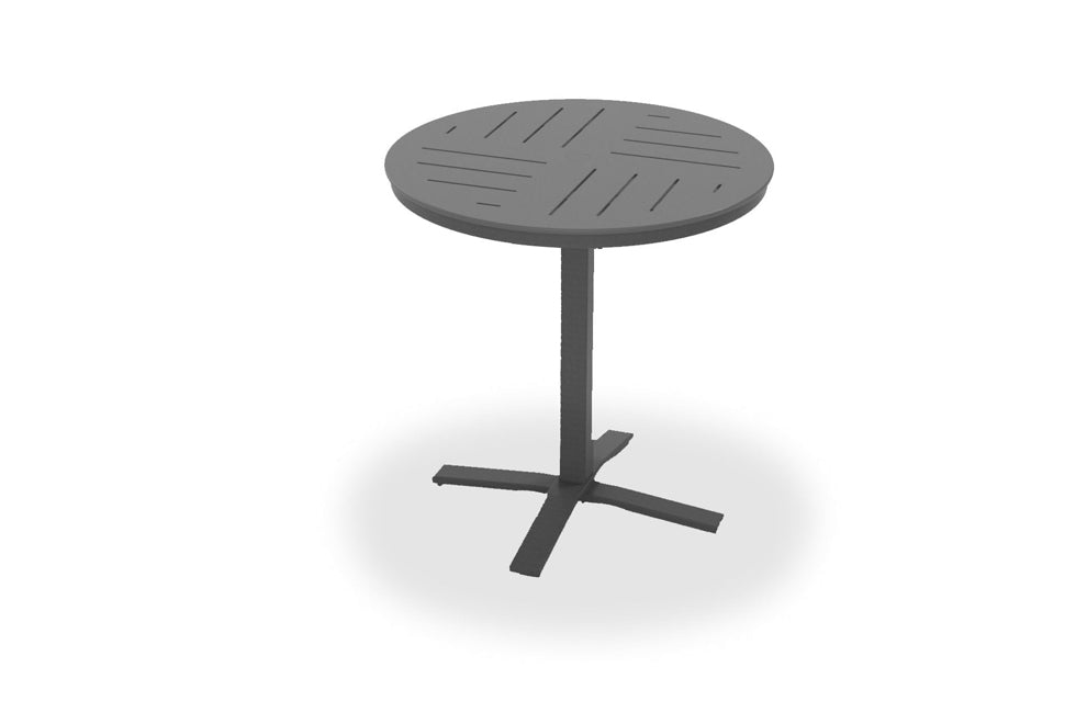 36" Round MGP Table Top w/ Pedestal Base - Balcony Height