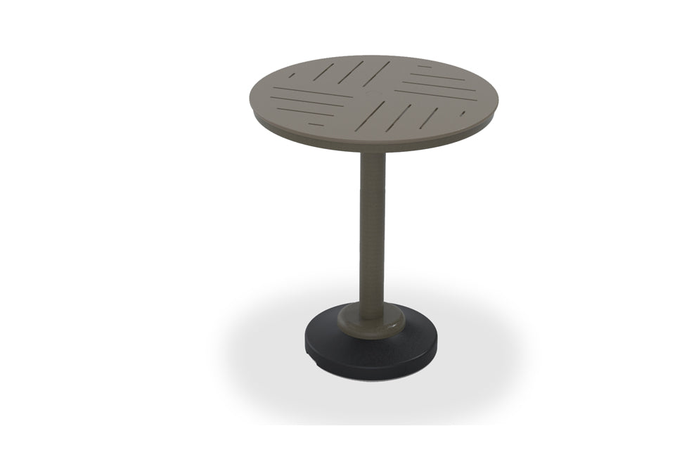 36" Round MGP Table Top w/ 80lb Pedestal Base - Bar Height