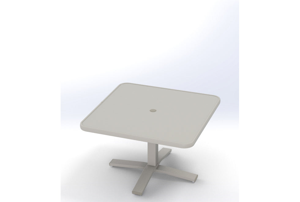 36" Square Cascade MGP Table Top w/ Pedestal Base - End Table