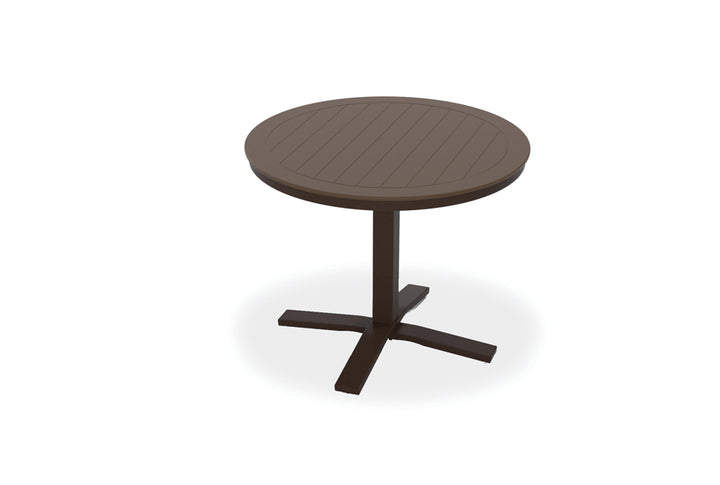 30" Round MGP Table Top w/ Pedestal Base - Dining Height