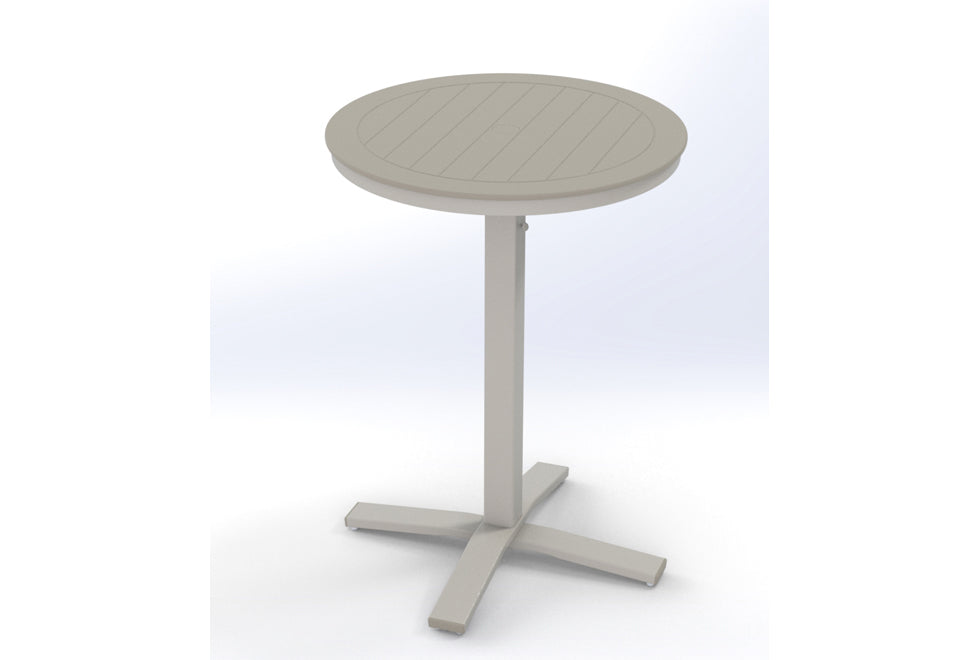30" Round MGP Table Top w/ Pedestal Base - Bar Height