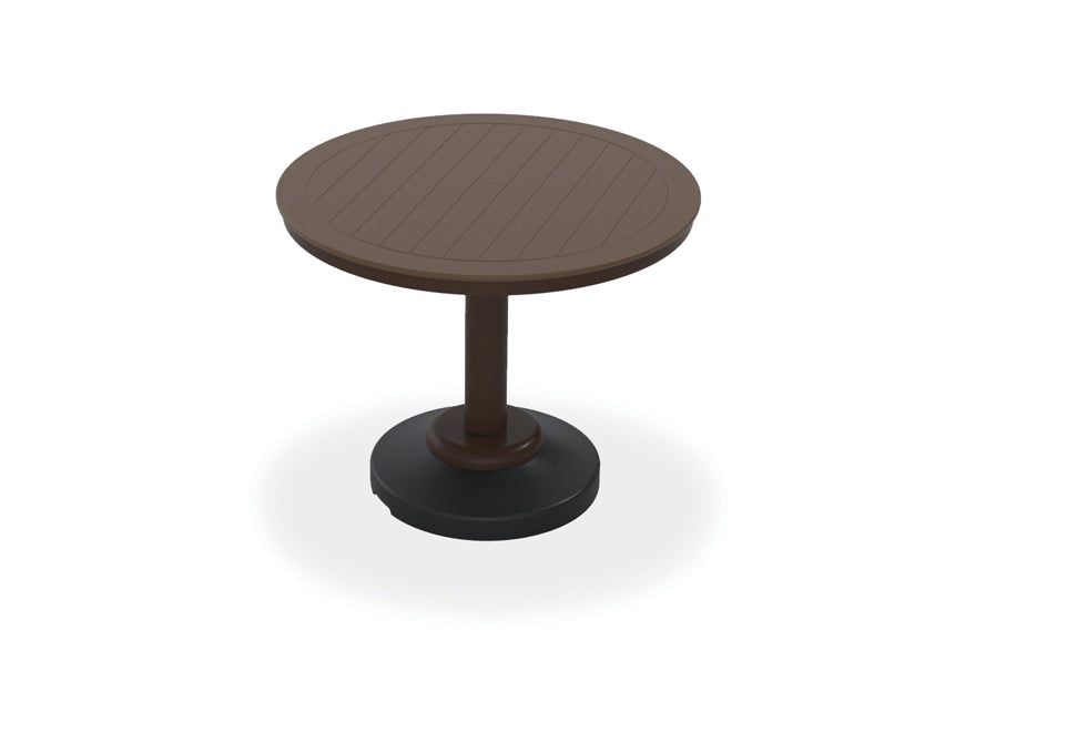 30" Round MGP Table Top w/ 80lb Pedestal Base - Dining Height