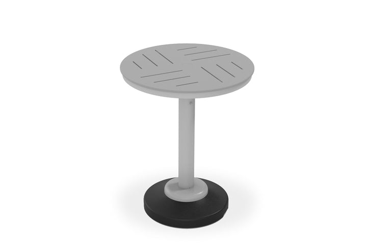30" Round MGP Table Top w/ 80lb Pedestal Base - Balcony Height