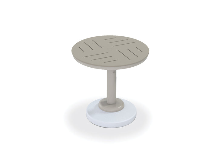 30" Round MGP Table Top w/ 80lb Pedestal Base - Dining Height