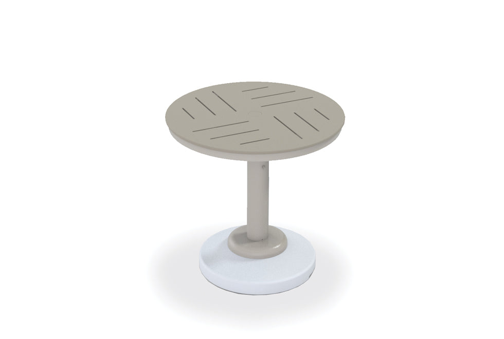 30" Round MGP Table Top w/ 80lb Pedestal Base - Dining Height