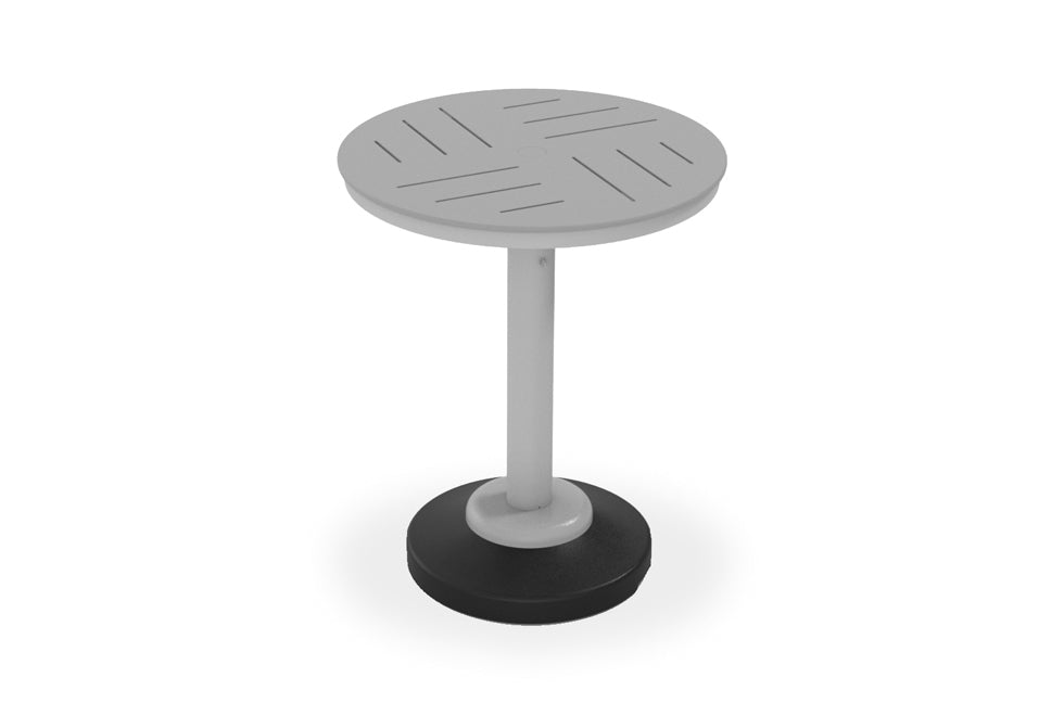 30" Round MGP Table Top w/ 80lb Pedestal Base - Bar Height