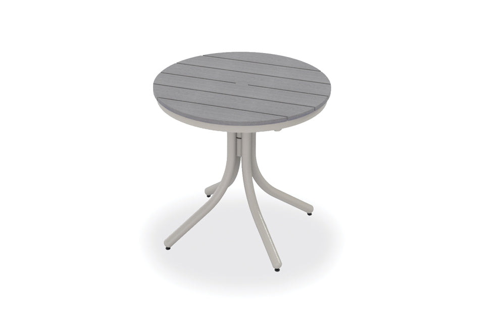 30" Round Rustic Table Top w/ Standard Legs - Dining Height