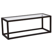 48" x 21" Salona Coffee Table with Glass Top