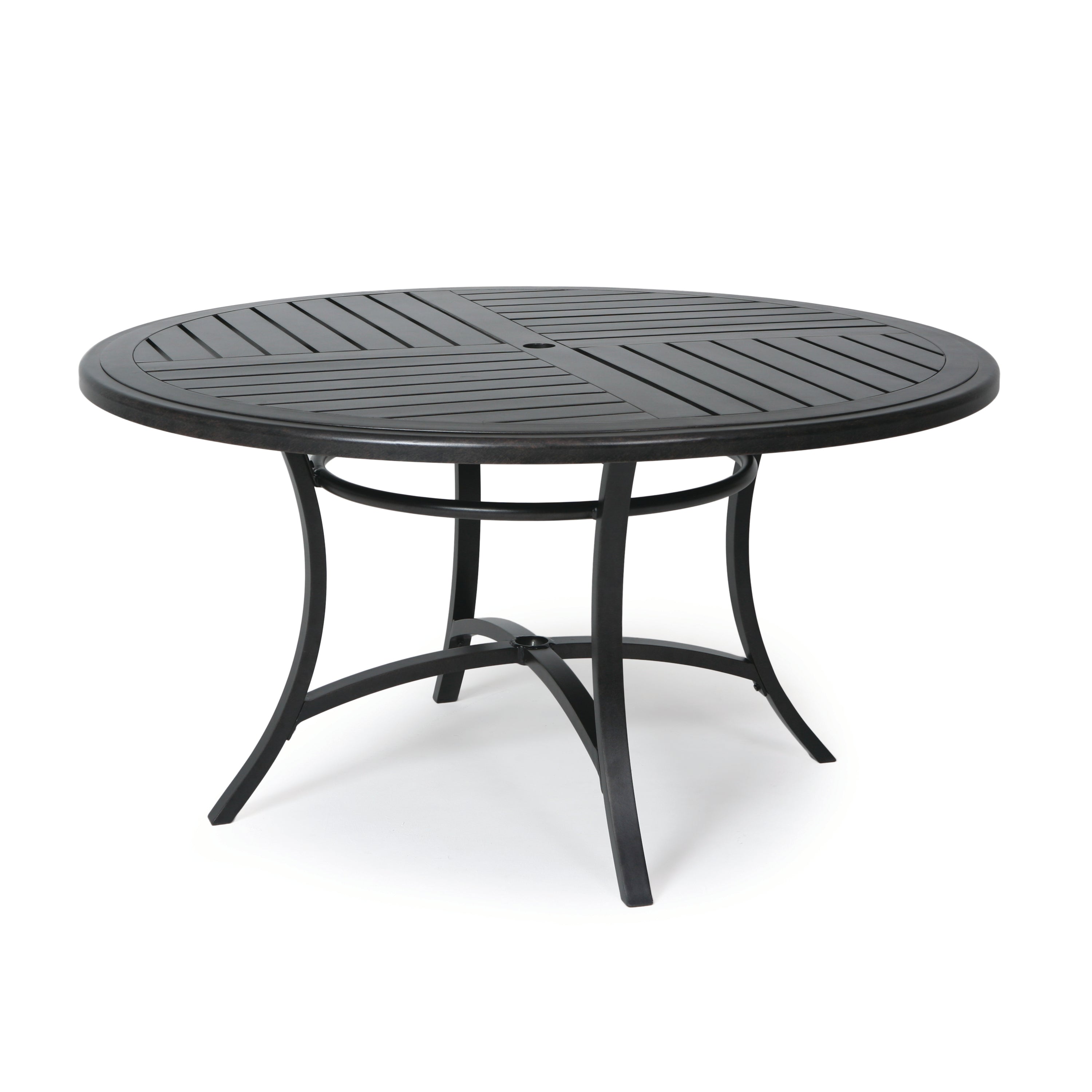 Fulton 54" Round Umbrella Dining Table