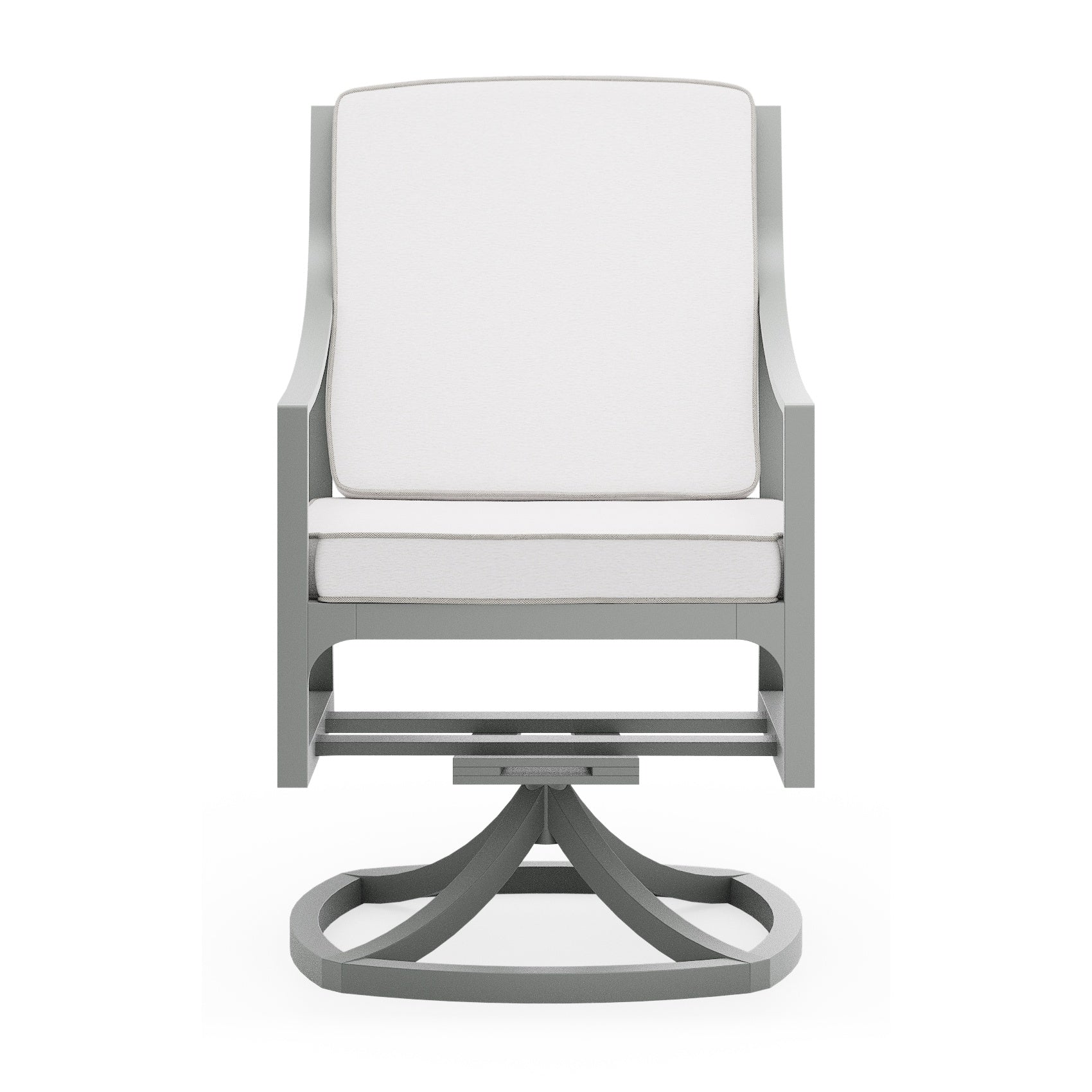Alberti Dining Arm Swivel Chair - With Seat And Back Cushion