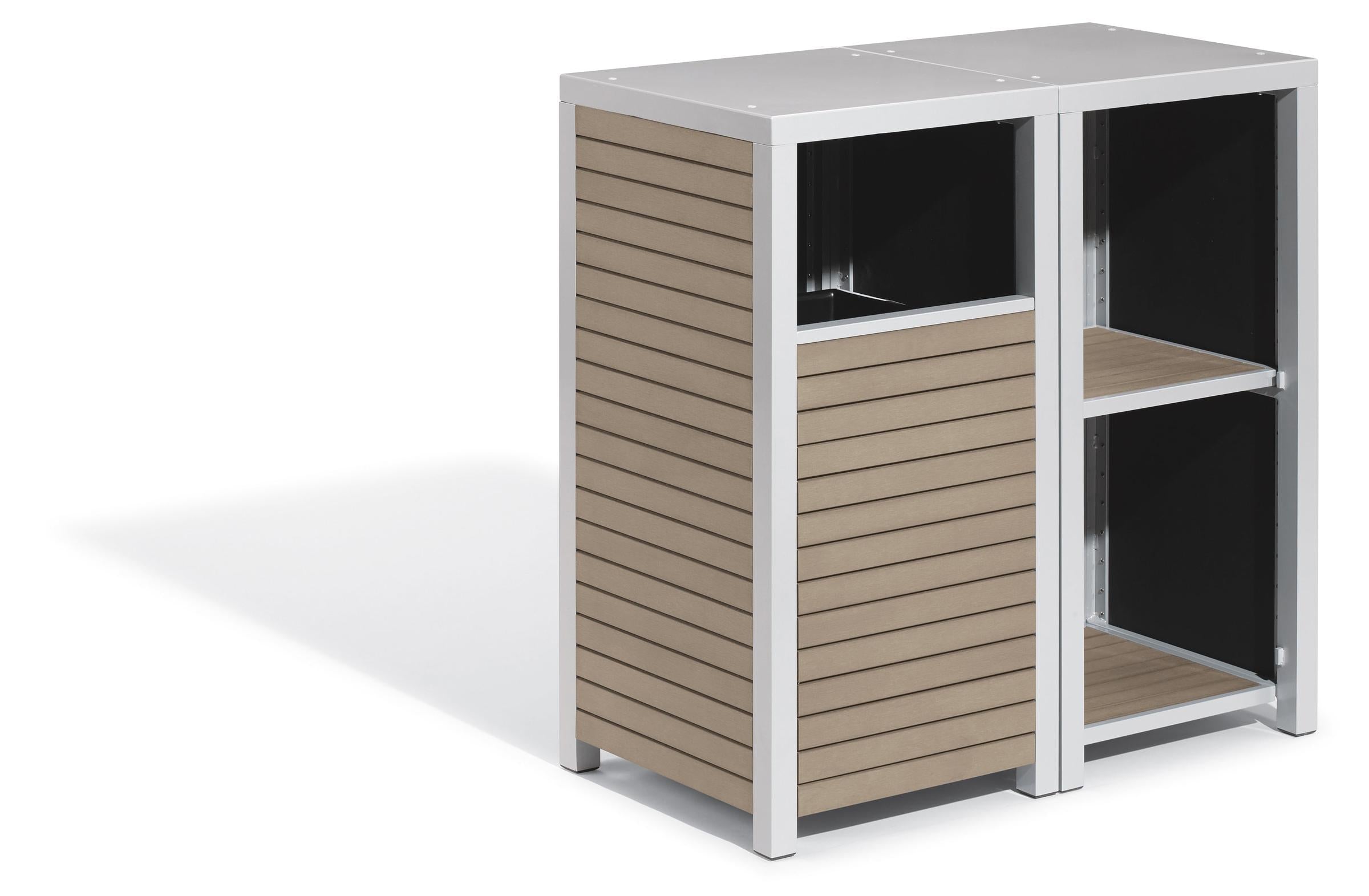 Travira 2-Piece Modular Valet Receptacle And Shelves Bases Set - Tekwood Vintage