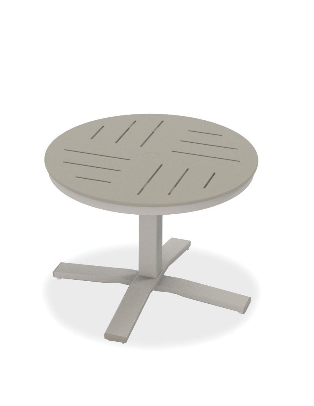 30" Round MGP Table Top w/ Pedestal Base - End Table