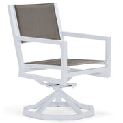 Palm Coast Padded Sling Swivel Rocking Dining Chair