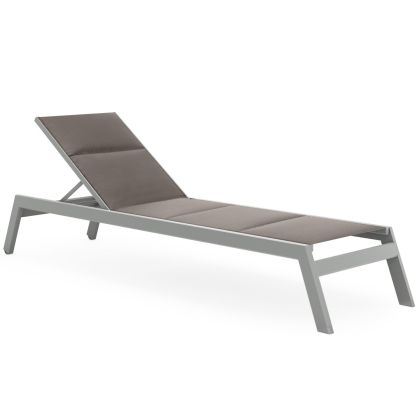 Palm Coast Padded Sling Chaise Lounge 2.0 w/ Casters