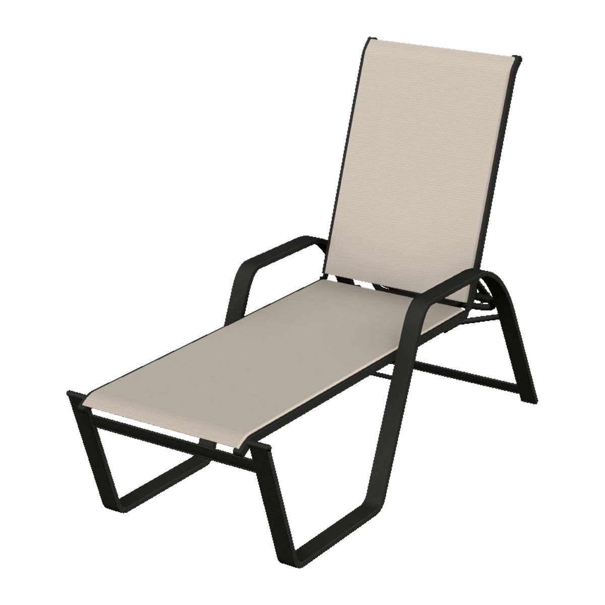 Aruba II Sling Chaise — Black PC