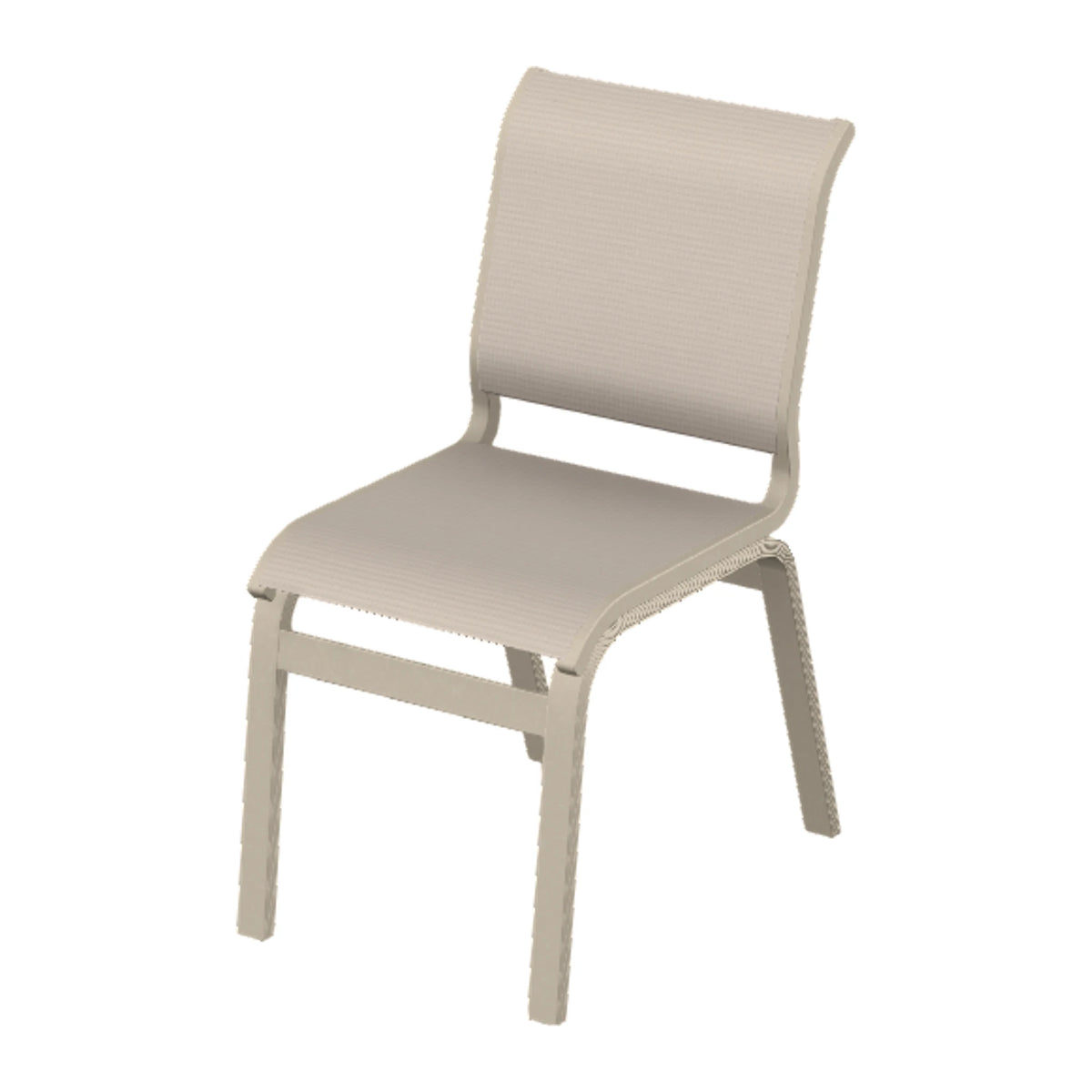 Aruba II Sling Armless Dining Chair — Desert Sand PC