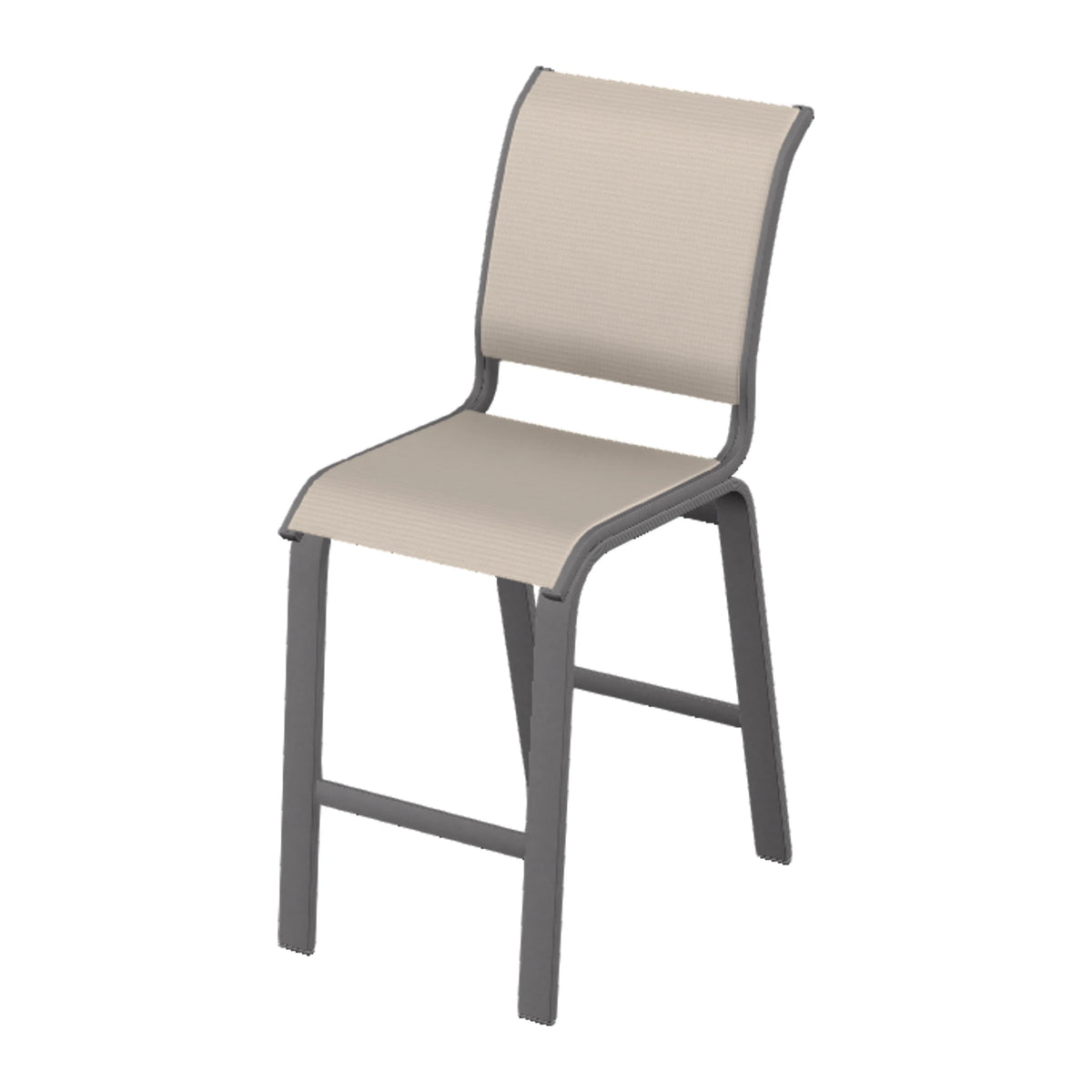 Aruba II Sling Armless Balcony Chair — Graphite Txt PC