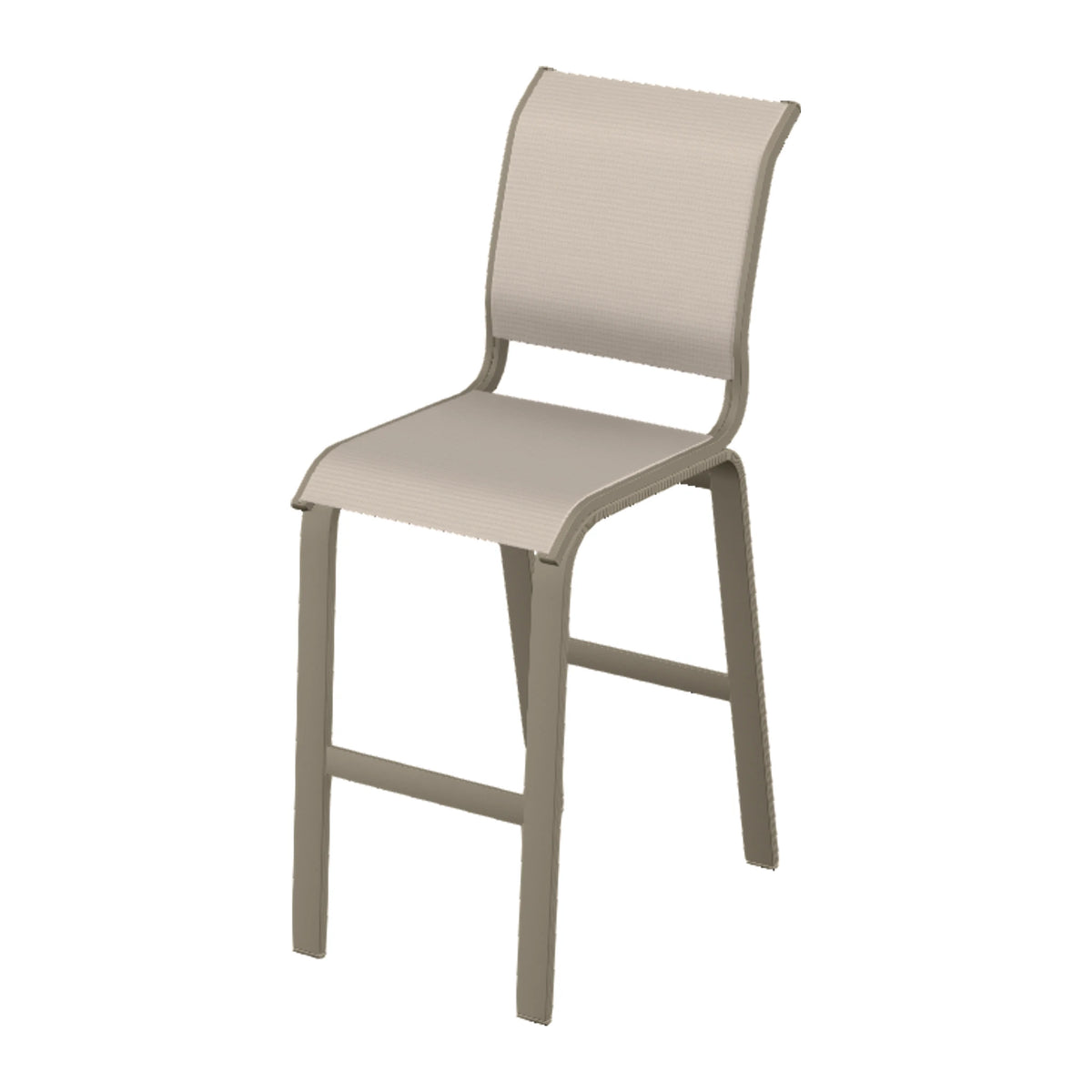 Aruba II Sling Armless Bar Chair — Storm PC