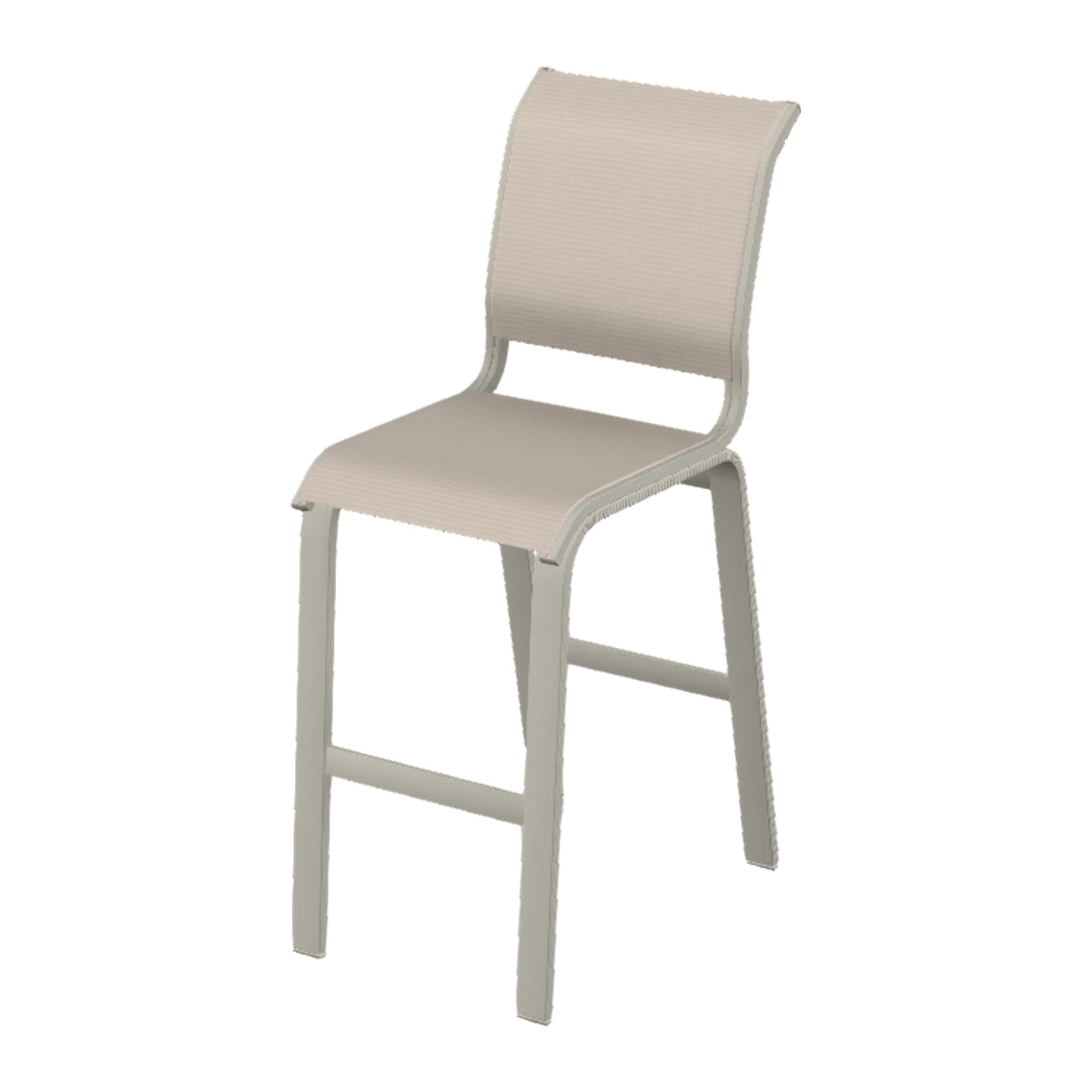 Aruba II Sling Armless Bar Chair — Warm Grey PC
