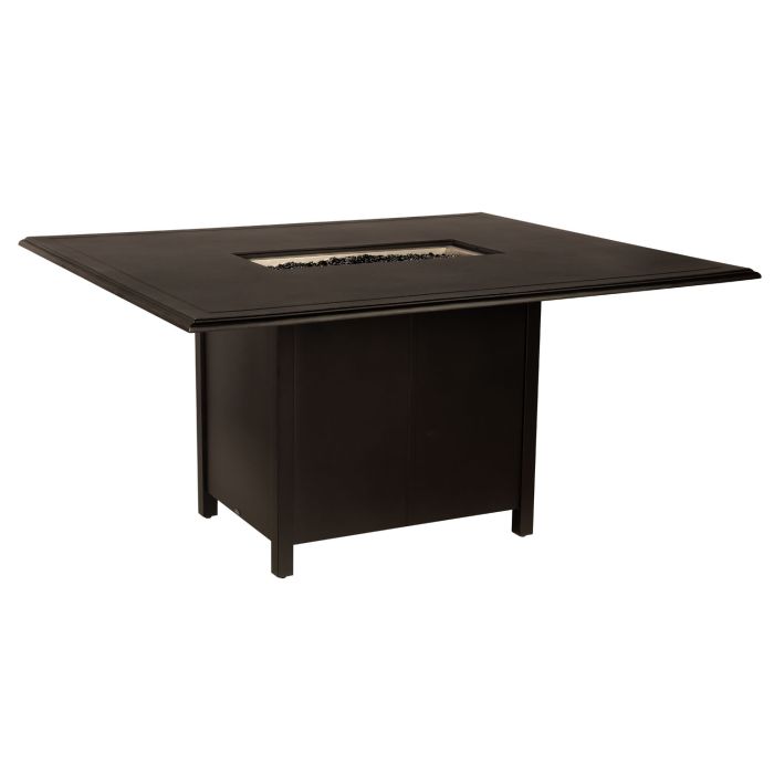 60" x 70" Solid Cast Rectangular Counter Height Fire Table