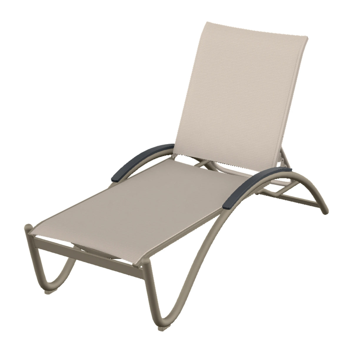 Helios Sling Chaise w/ Polymer Accents — Storm PC / Graphite Accents