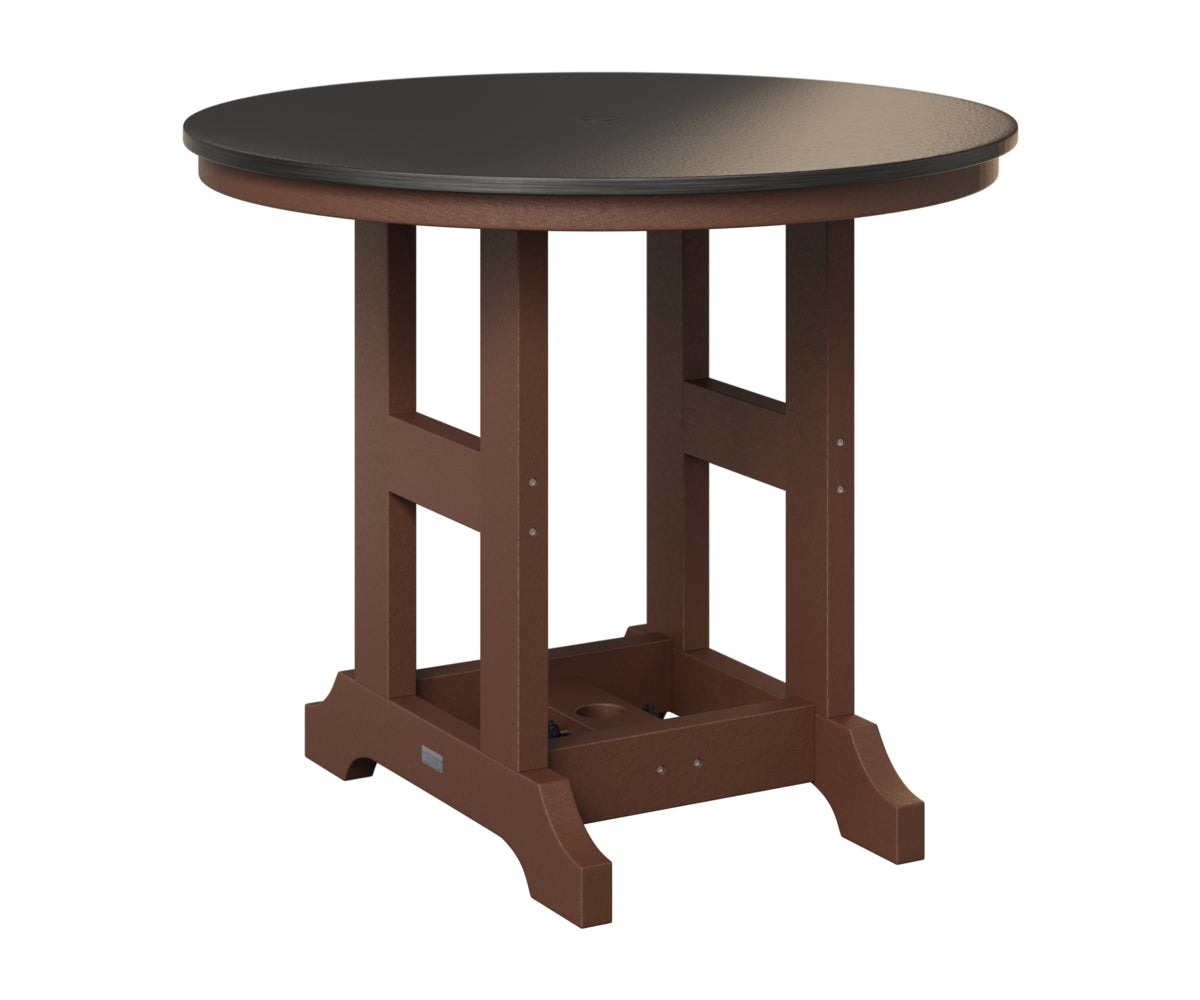 Garden Classic 38" Round Table - Hammered Top - Bar Height
