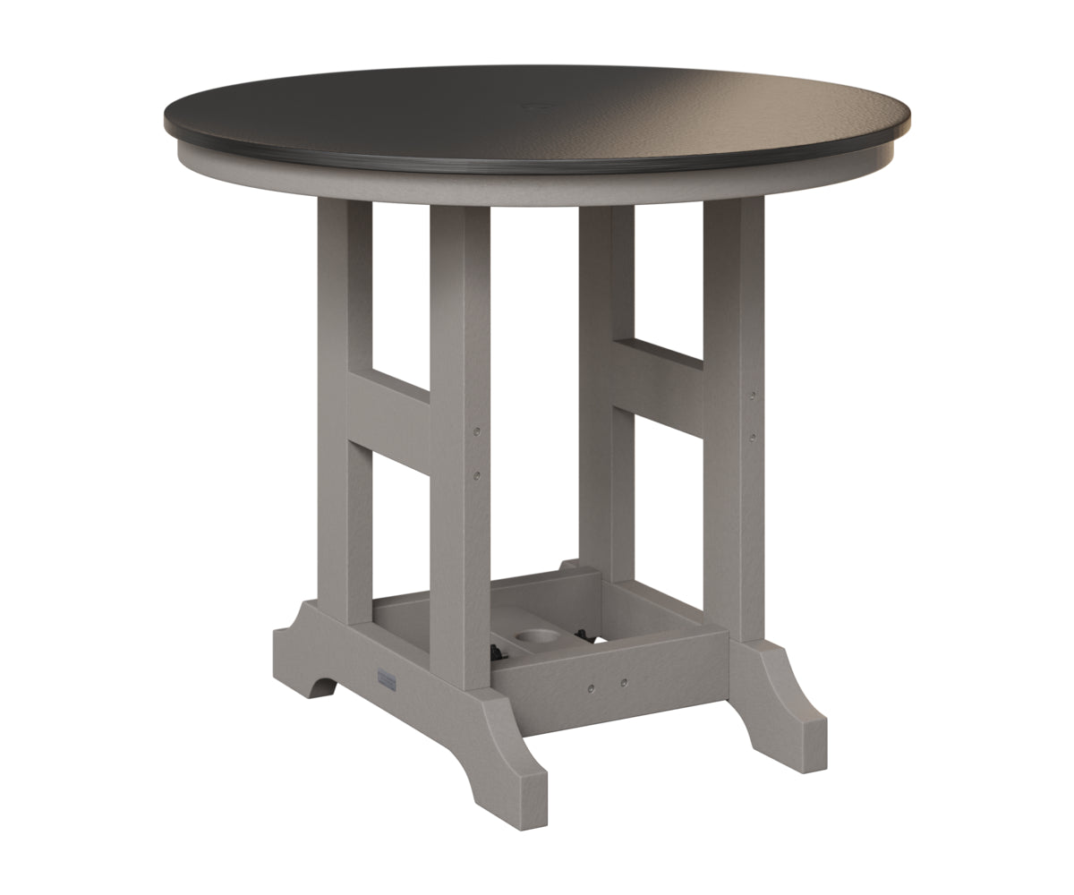 Garden Classic 38" Round Table - Hammered Top - Bar Height