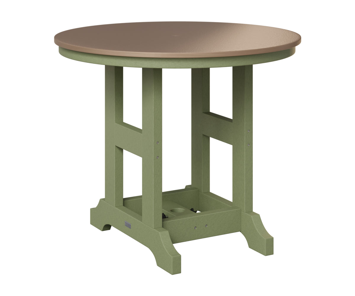 Garden Classic 38" Round Table - Hammered Top - Bar Height