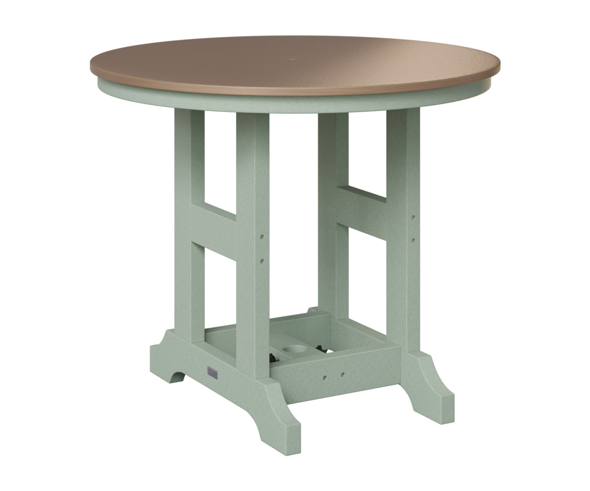 Garden Classic 38" Round Table - Hammered Top - Bar Height