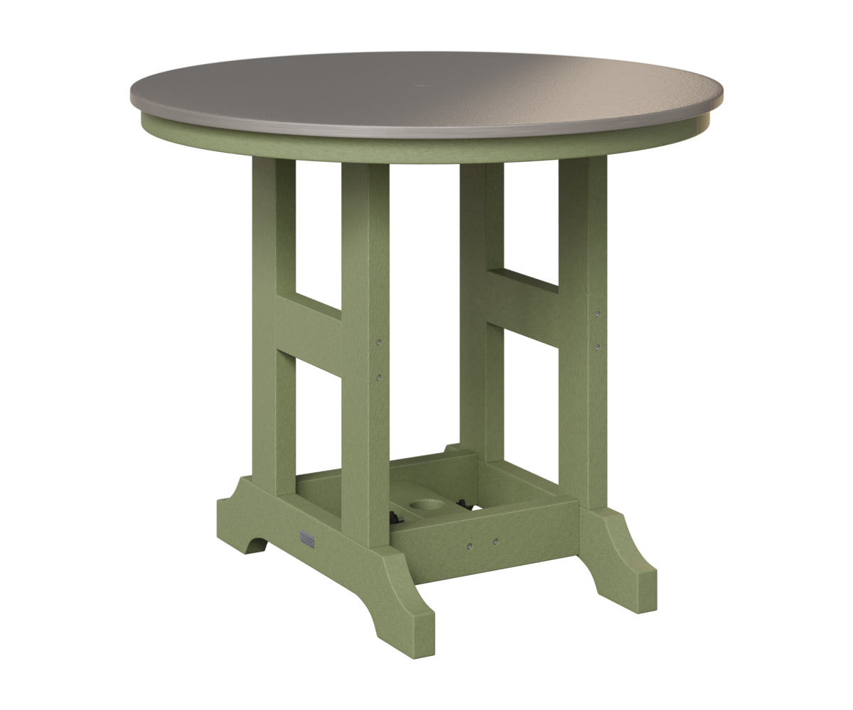 Garden Classic 38" Round Table - Hammered Top - Bar Height