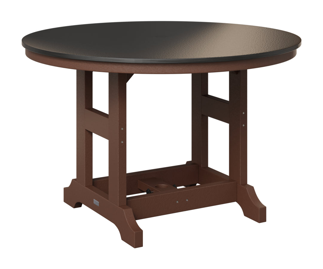 Garden Classic 48" Round Table - Hammered Top - Counter Height