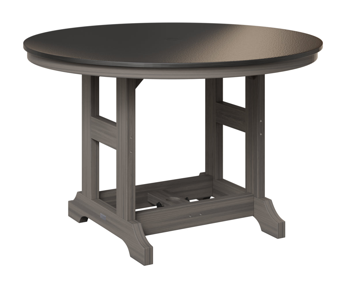 Garden Classic 48" Round Table - Hammered Top - Counter Height