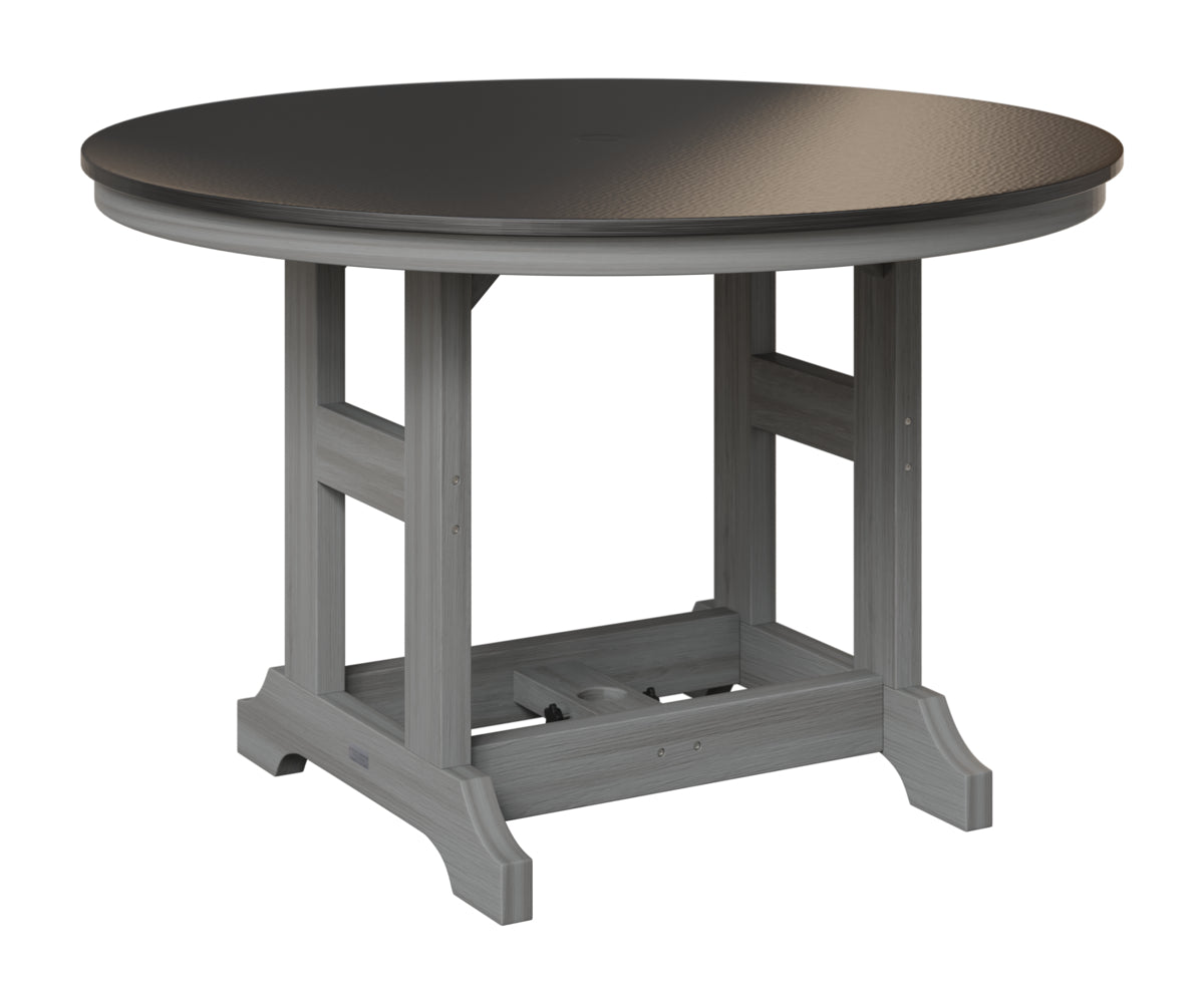 Garden Classic 48" Round Table - Hammered Top - Bar Height