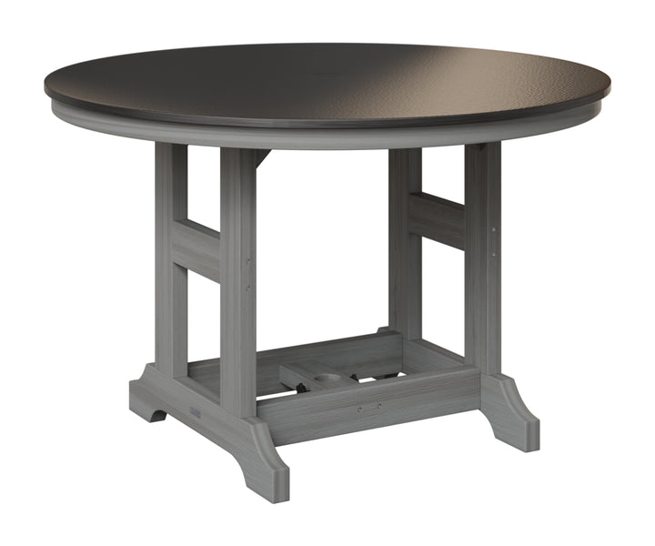 Garden Classic 48" Round Table - Hammered Top - Bar Height