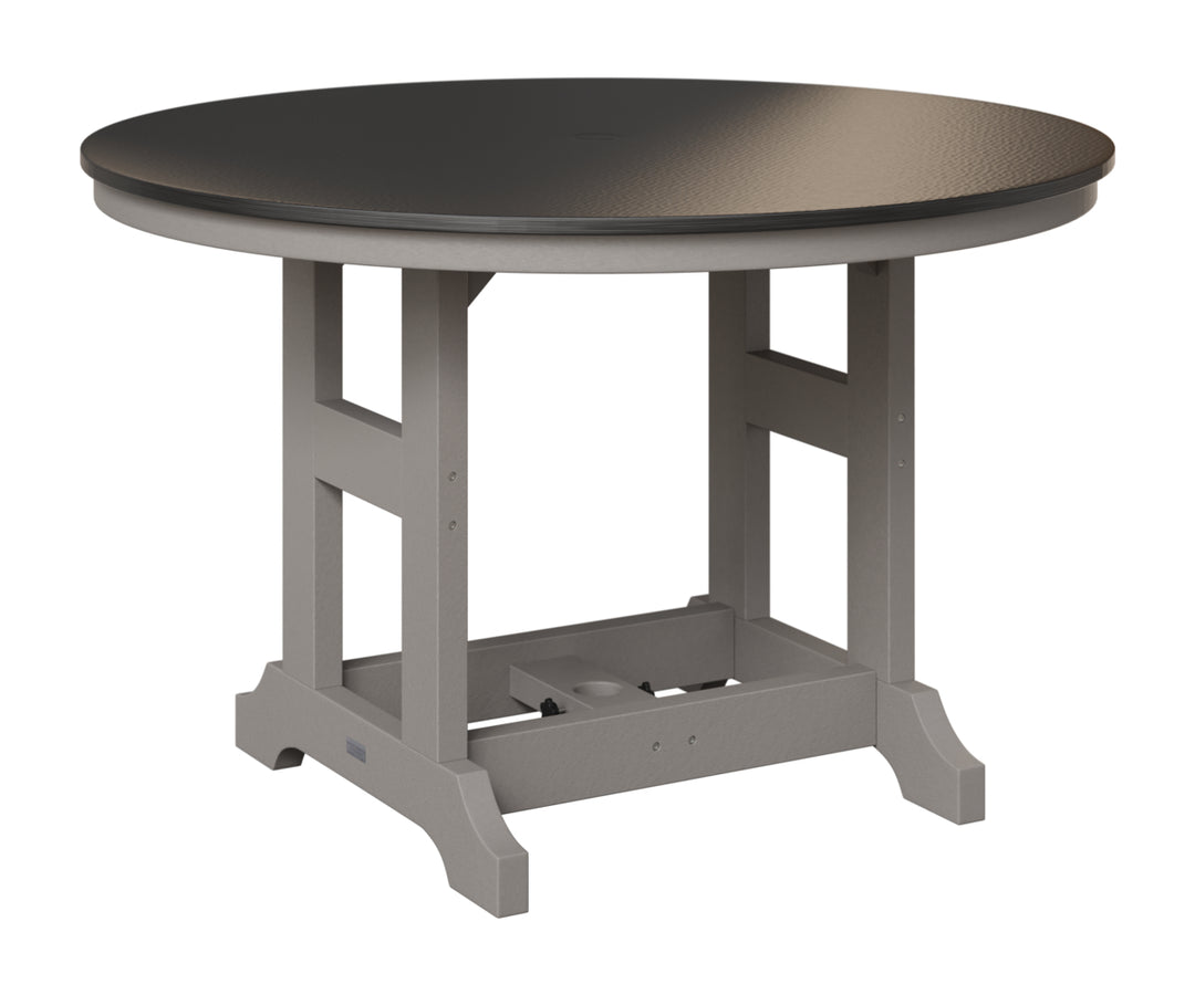 Garden Classic 48" Round Table - Hammered Top - Bar Height