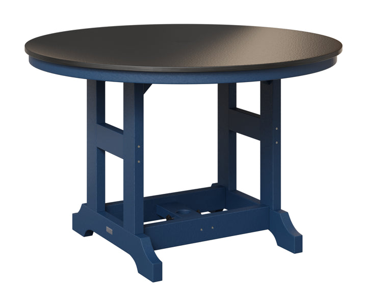 Garden Classic 48" Round Table - Hammered Top - Counter Height