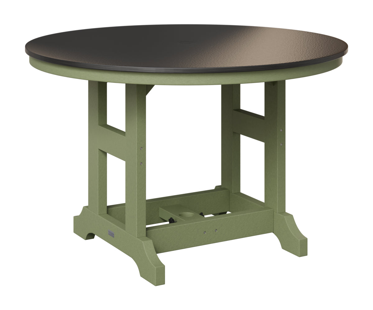 Garden Classic 48" Round Table - Hammered Top - Bar Height
