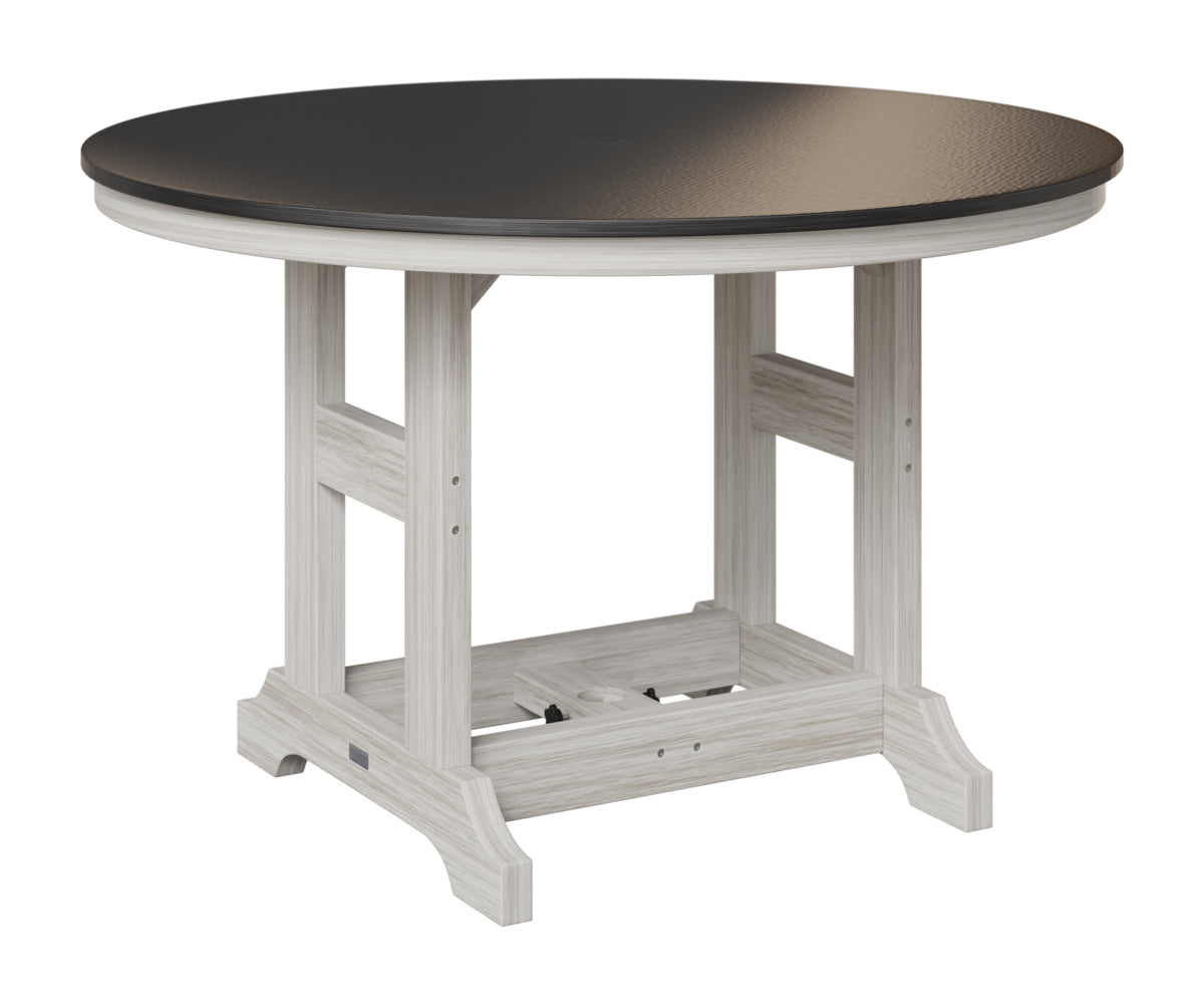 Garden Classic 48" Round Table - Hammered Top - Counter Height