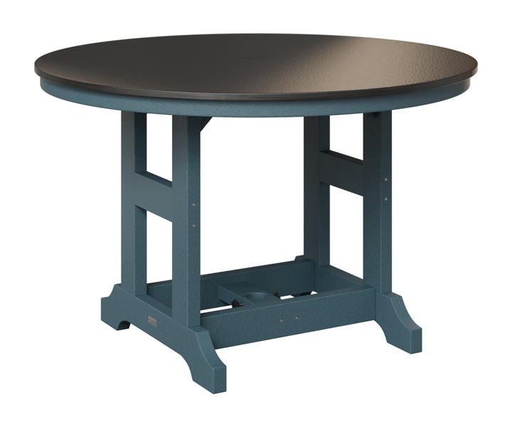 Garden Classic 48" Round Table - Hammered Top - Bar Height