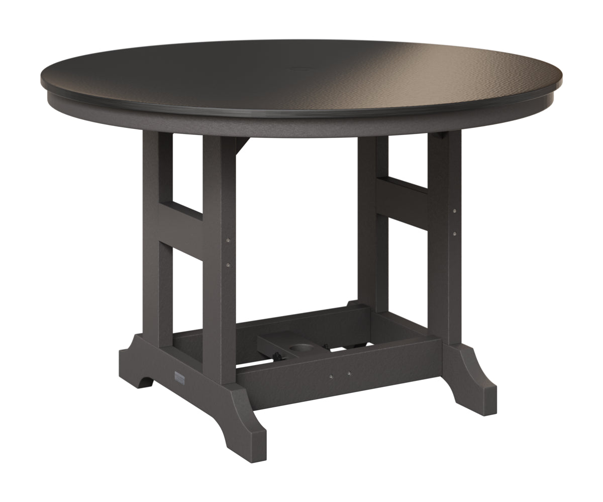 Garden Classic 48" Round Table - Hammered Top - Bar Height
