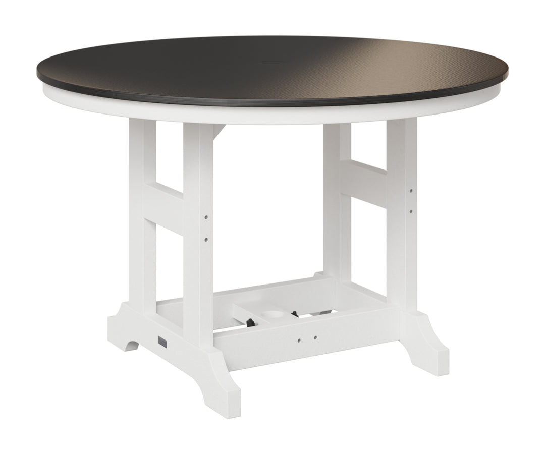 Garden Classic 48" Round Table - Hammered Top - Bar Height
