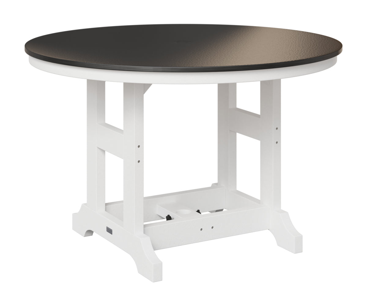 Garden Classic 48" Round Table - Hammered Top - Bar Height