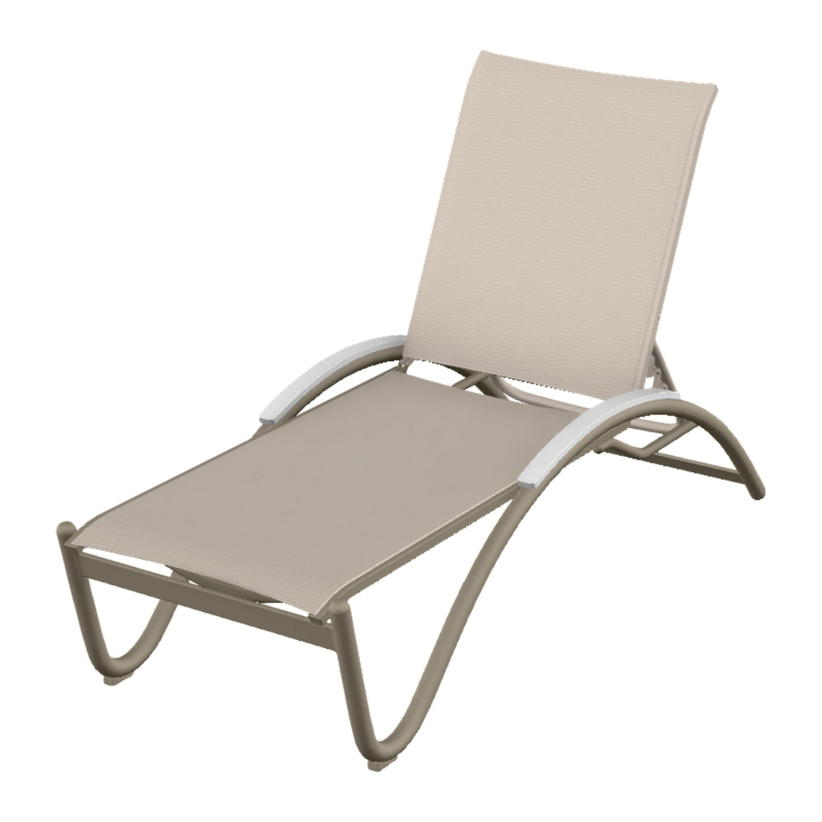 Helios Sling Chaise w/ Polymer Accents — Storm PC / Snow Accents