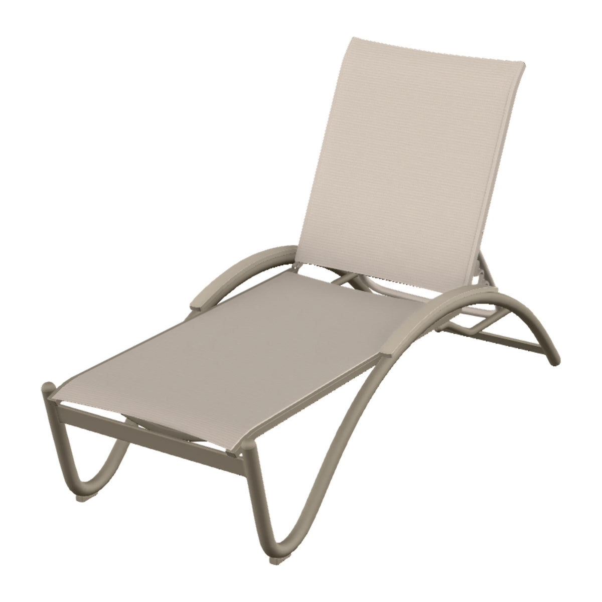 Helios Sling Chaise w/ Polymer Accents — Storm PC / Desert Accents